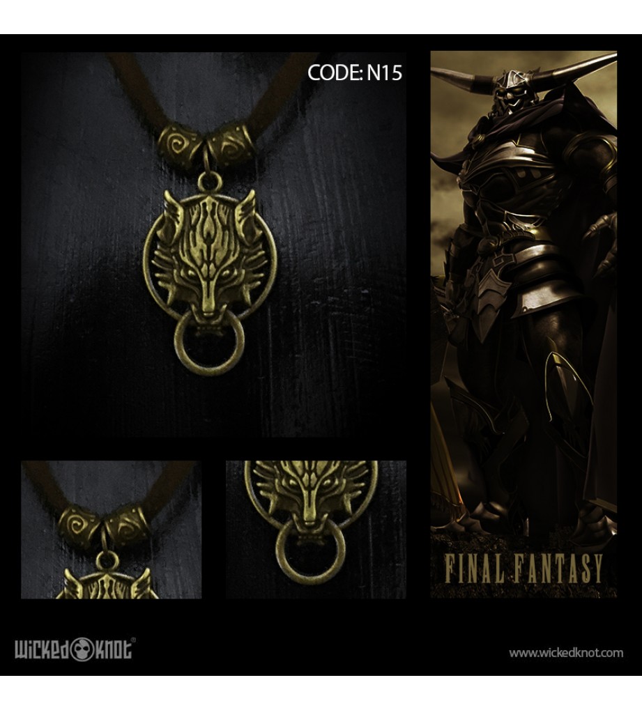 Final Fantasy Brass  Necklace 